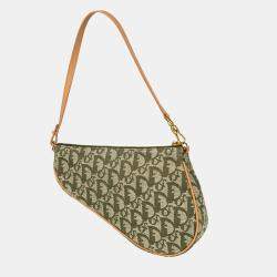 Christian Dior Green Trotter Saddle Handbag
