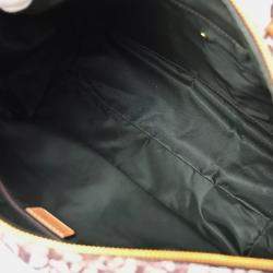 Pre Owned Christian Dior Canvas and Leather Trotter Duffle Handbag