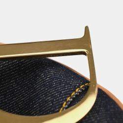 Christian Dior Navy Denim Saddle Handbag 