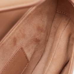Dior Beige Leather Mini Saddle Bag