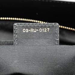 Dior Black Leather D Bee Satchel
