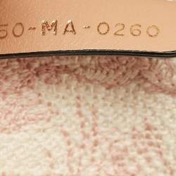 Dior Pink/White Embroidered Canvas Medium Dioriviera Toile De Jouy Book Tote