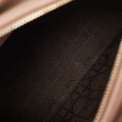 Pre Owned Dior Beige Cannage Leather Medium Lady Dior Tote