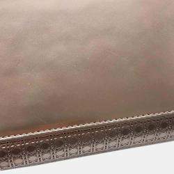 Dior Metallic Pink Leather Lady Dior 2Waybag  Medium Size