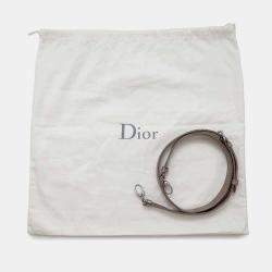 Dior Metallic Pink Leather Lady Dior 2Waybag  Medium Size