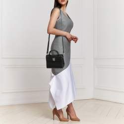 Dior Black Leather Mini Diorever Top Handle Bag