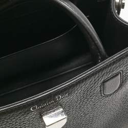 Dior Black Leather Mini Diorever Top Handle Bag