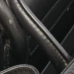 Dior Black Leather Mini Diorever Top Handle Bag