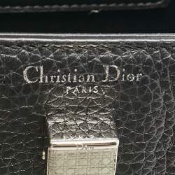 Dior Black Leather Mini Diorever Top Handle Bag