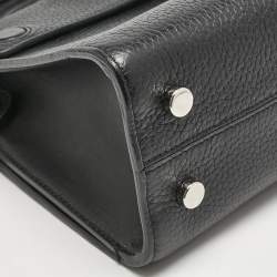 Dior Black Leather Mini Diorever Top Handle Bag