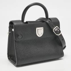 Dior Black Leather Mini Diorever Top Handle Bag