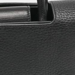 Dior Black Leather Mini Diorever Top Handle Bag