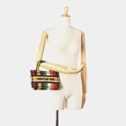 Dior Yellow Mini D Stripes Book Tote
