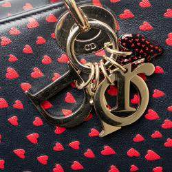 Dior Navy Blue Medium Calfskin I Love Paris Lady Dior