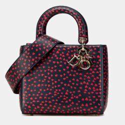 Dior Navy Blue Medium Calfskin I Love Paris Lady Dior