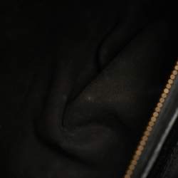 Pre Owned Dior Black Cannage Leather Large Lady Dior Tote