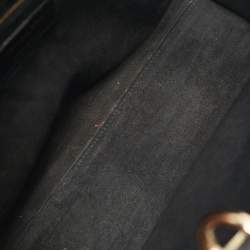 Pre Owned Dior Black Cannage Leather Large Lady Dior Tote