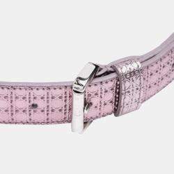 Dior Purple Micro Patent Microcannage Lady Dior