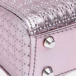 Dior Purple Micro Patent Microcannage Lady Dior