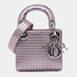 Dior Purple Micro Patent Microcannage Lady Dior