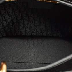 Pre Owned Dior Black Cannage Patent Leather Large Lady Dior Tote