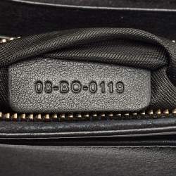 Dior Black Leather Studded Diorama Wallet on Chain