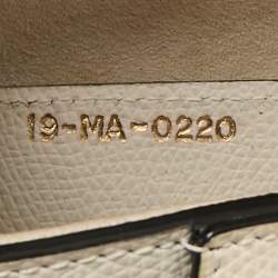 Pre Owned Dior White Leather Saddle Bag