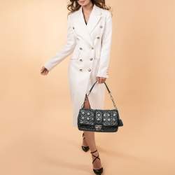 Dior Black Cannage Leather Large Miss Dior Flap Bag