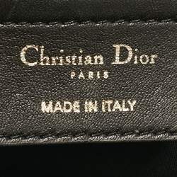 Dior Black Cannage Leather Large Miss Dior Flap Bag