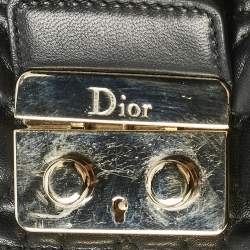 Dior Black Cannage Leather Large Miss Dior Flap Bag