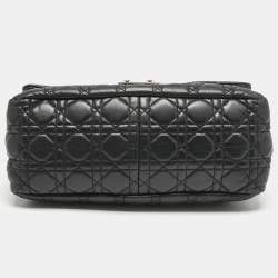 Dior Black Cannage Leather Large Miss Dior Flap Bag