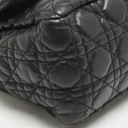 Dior Black Cannage Leather Large Miss Dior Flap Bag