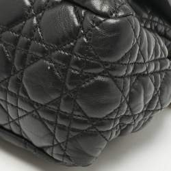 Dior Black Cannage Leather Large Miss Dior Flap Bag