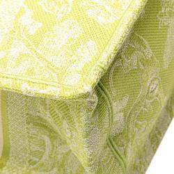 Pre Owned Dior Green Medium Canvas Embroidered Dioriviera Toile De Jouy Book Tote
