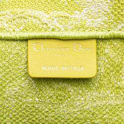 Pre Owned Dior Green Medium Canvas Embroidered Dioriviera Toile De Jouy Book Tote