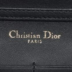 Pre Owned Dior Blue Leather Diorama Wallet on Chain