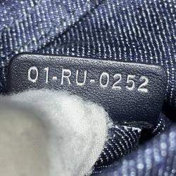 Dior Navy Blue Medium Denim Cannage Eyelet Lady D Joy