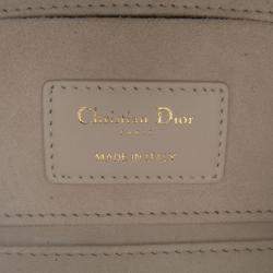 Dior White Small Leather Floral Print Lady D Joy