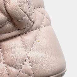 Dior Pink Macrocannage Lambskin Small Dior Caro Backpack 