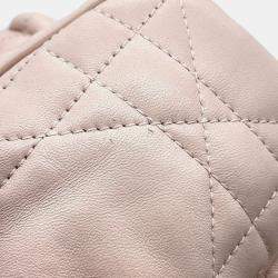 Dior Pink Macrocannage Lambskin Small Dior Caro Backpack 