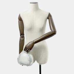 Dior White Leather Mariko Mori Lady Dior Capsule Bag