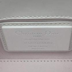 Dior White Leather Mariko Mori Lady Dior Capsule Bag