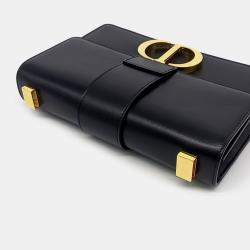 Dior Black Leather 30 Montaign Bag