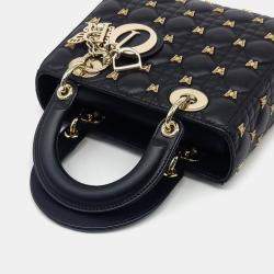 Dior Black Leather Cannage Lady Small Bag