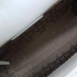 Pre Owned Dior White Leather Lady Mini Bag