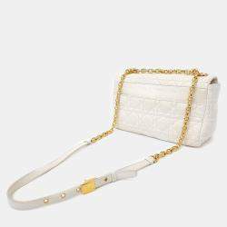 Dior Cream Leather Caro Bag Medium