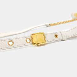 Dior Cream Leather Caro Bag Medium