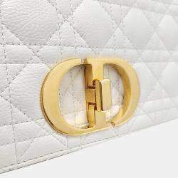 Dior Cream Leather Caro Bag Medium