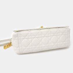 Dior Cream Leather Caro Bag Medium