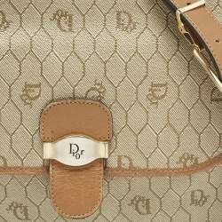 Dior Tan/Beige Diorissimo Coated Canvas Flap Shoulder Bag